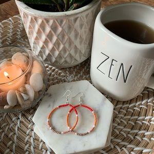 Boho beaded handmade earrings